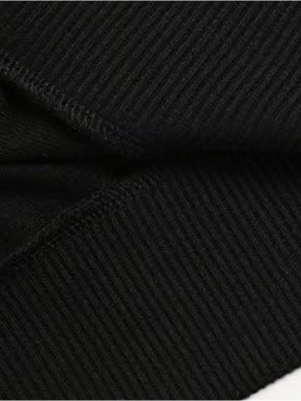Women’s Black Zip-Up Hoodie with Leopard Print Accent - Picture 6 of 6